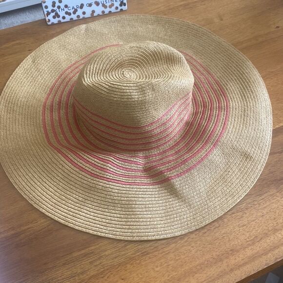 J. Crew Wide Brim Straw Hat O/S - Picture 3 of 6